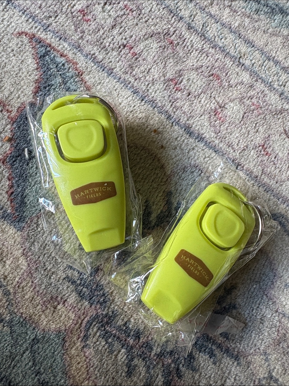 - NWT Neon Green Dog Training Clicker Keychains-2 Pack